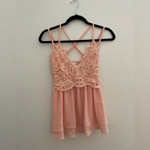 Peach summer top